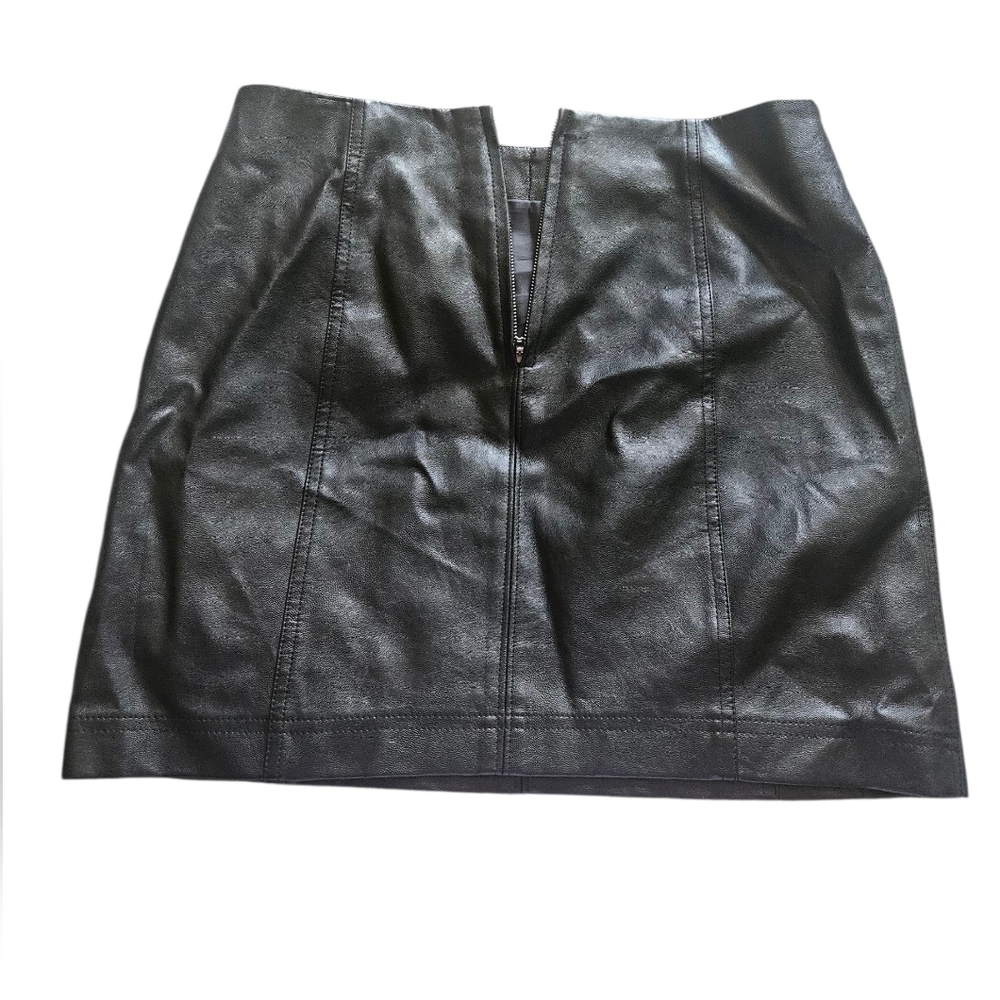 Others Follow Lined Faux Leather Mini Skirt Women M - Picture 2 of 4